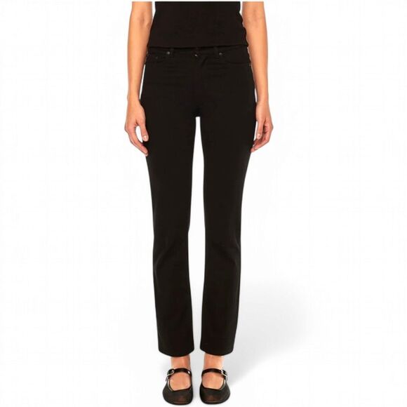 DL1961 Emile black Straight Ultimate knit Ultra High- Rise Vintage 31" Jeans - Picture 5 of 16